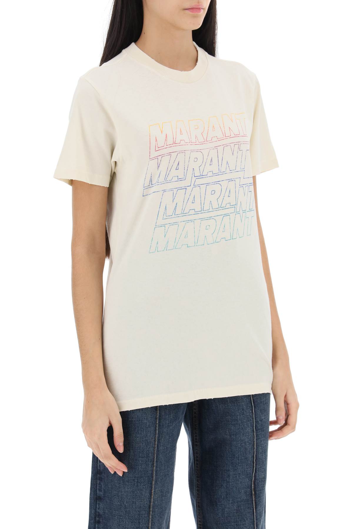 Isabel Marant ETOILE zoeline t-shirt with logo print image 1