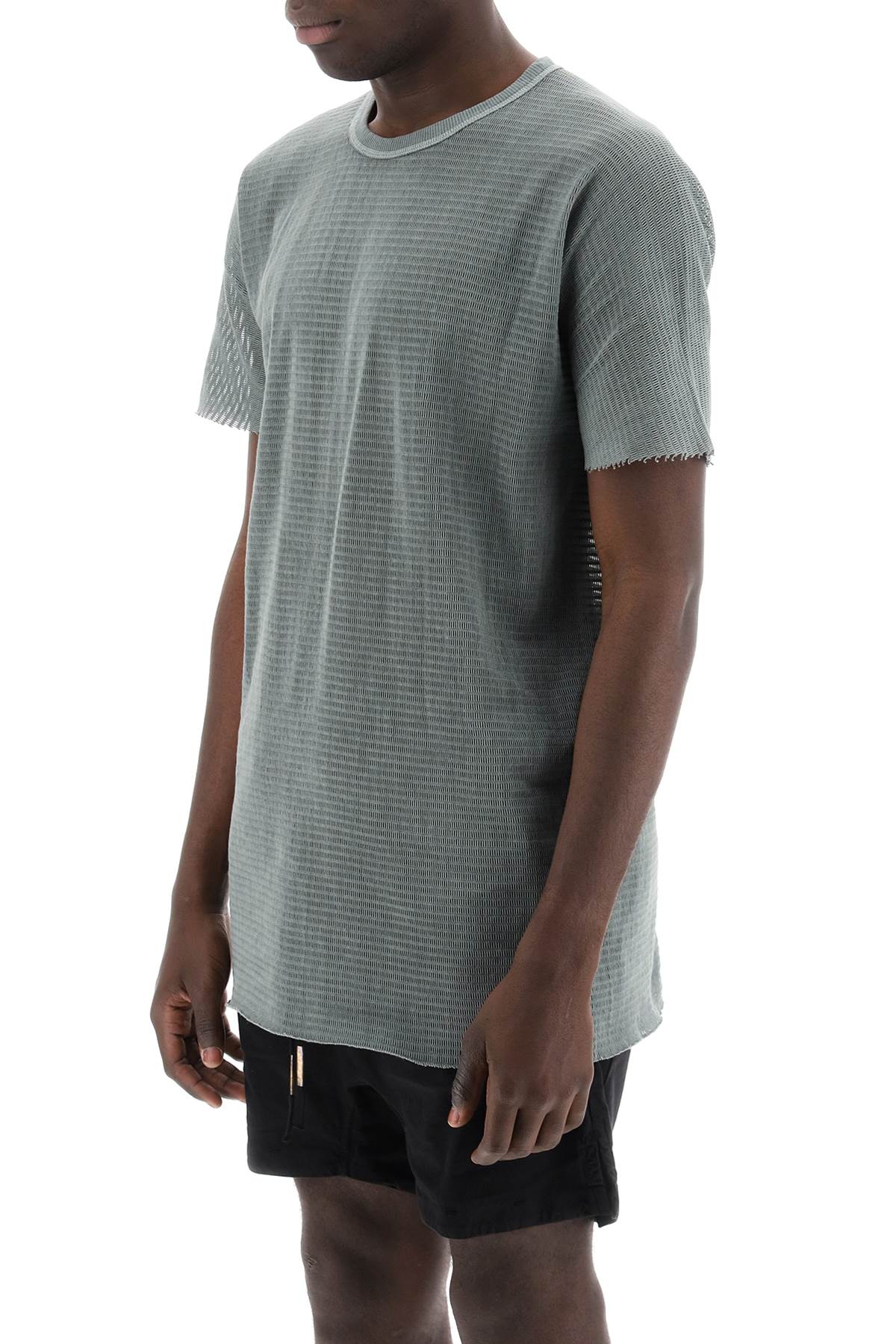 Boris Bidjan Saberi cotton perforated t-shirt image 3