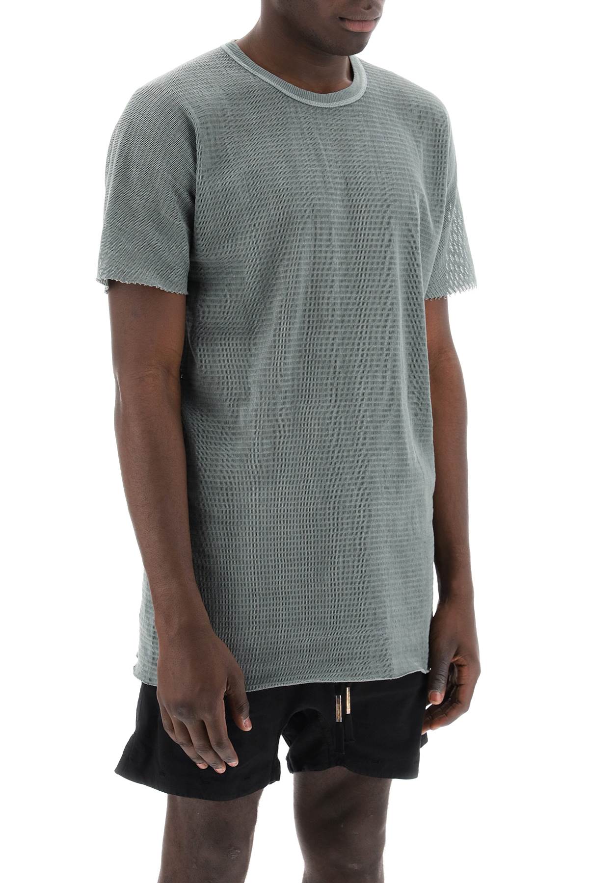 Boris Bidjan Saberi cotton perforated t-shirt image 1