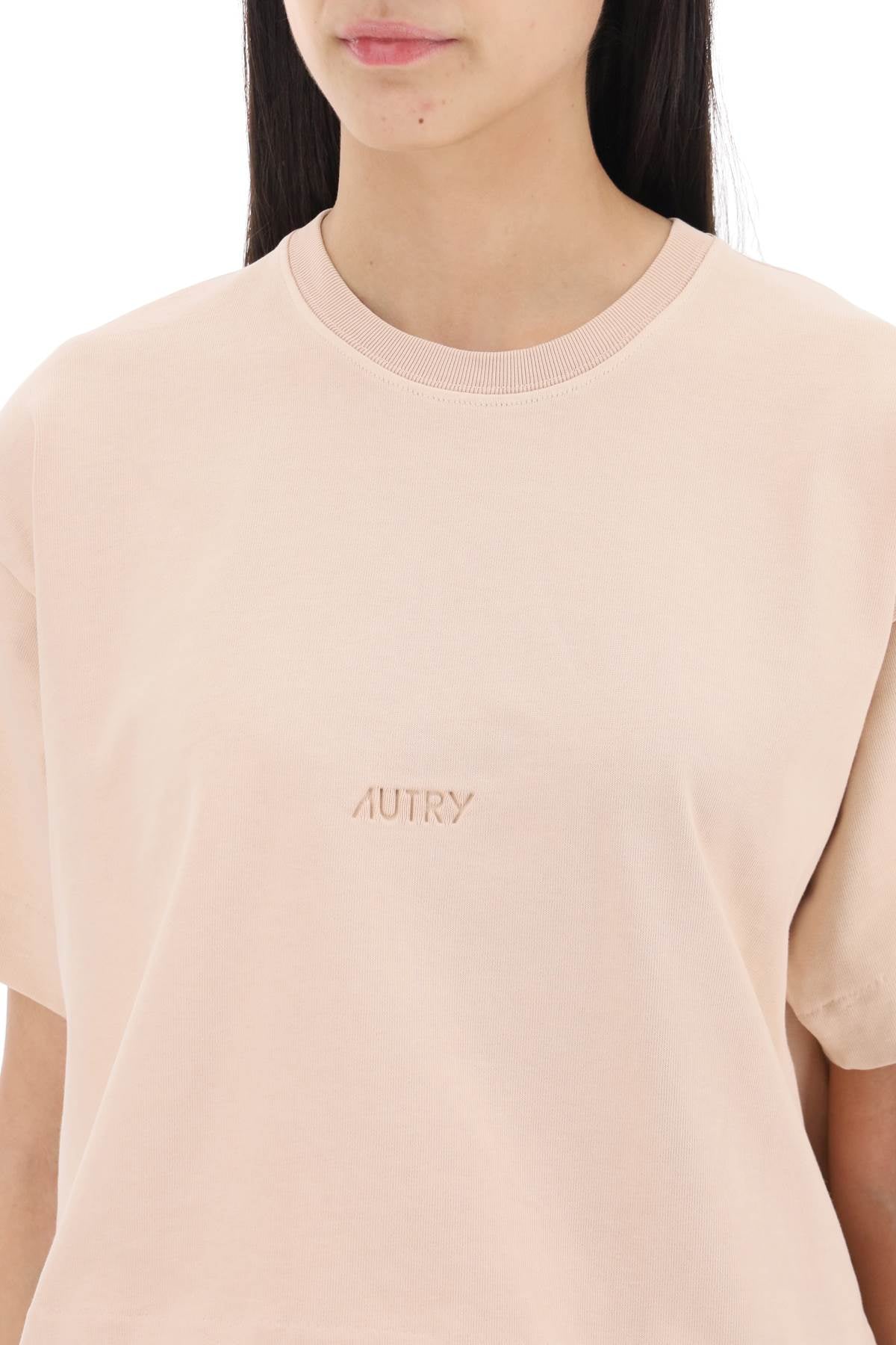 Autry Boxy T-Shirt with Debossed Logo image 3