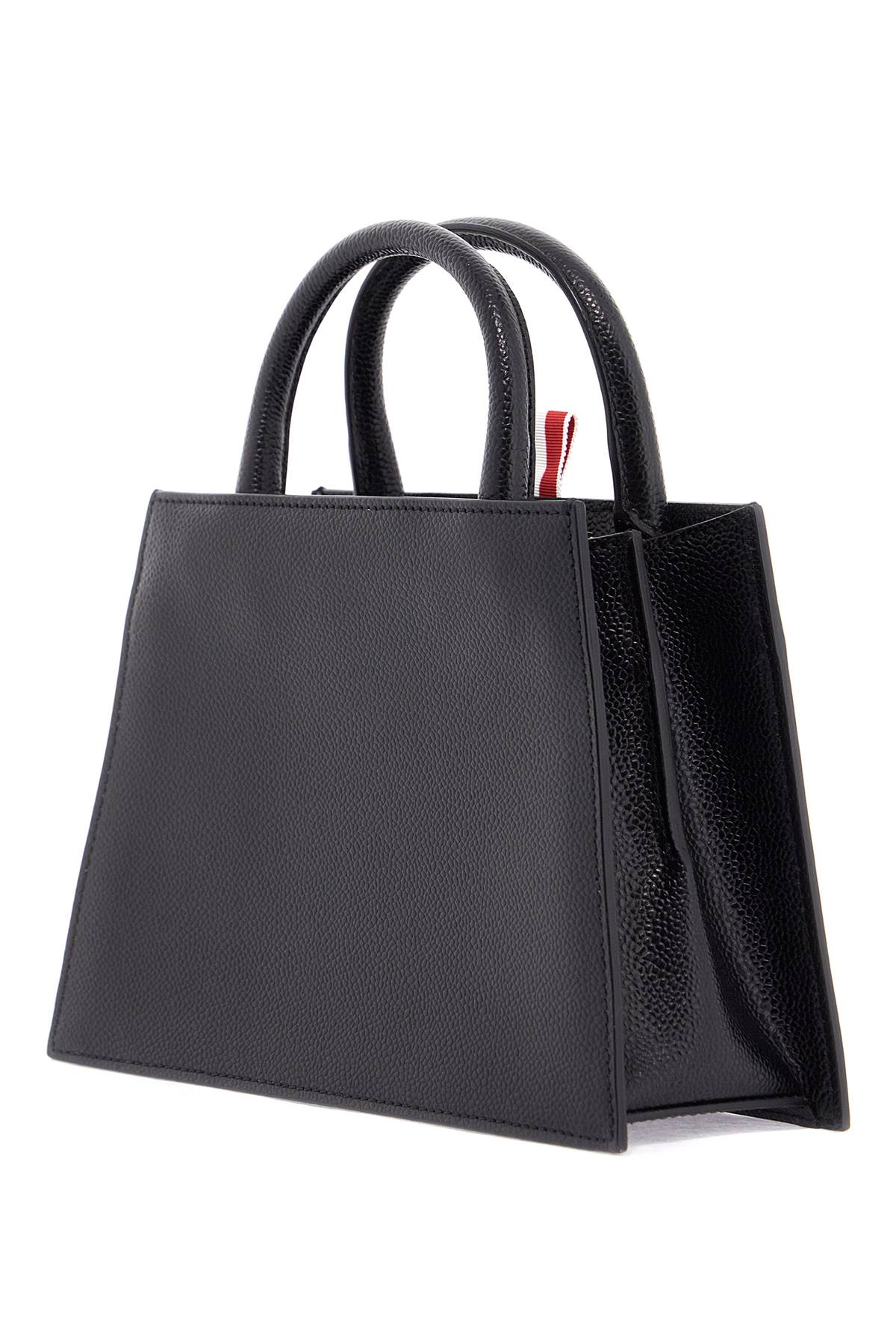 Thom Browne borsa a mano mini in pelle martellata image 1