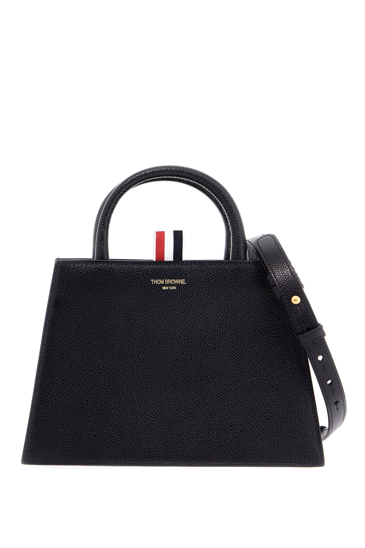 Thom Browne borsa a mano mini in pelle martellata image 0