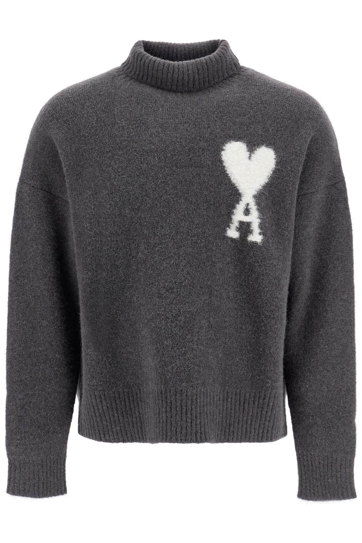 Ami Alexandre Mattiussi Unisex 'Ami de Coeur' High Neck Alpaca Pullover image 0