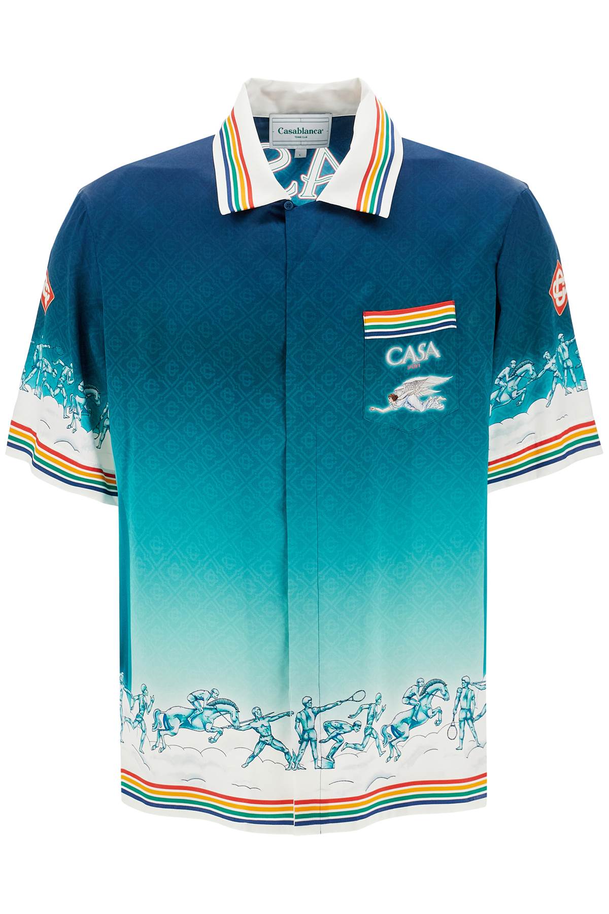 La Déesse Du Stade Casablanca Silk Jacquard Shirt image 0