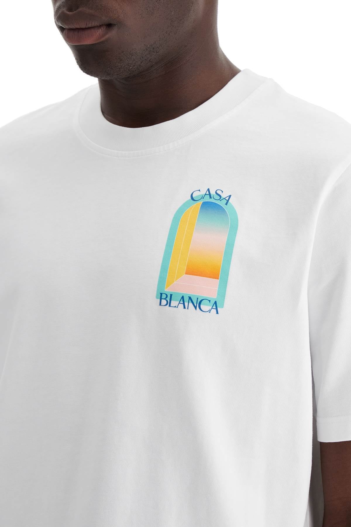 Casablanca Colorful Rainbow Arc T-Shirt image 3