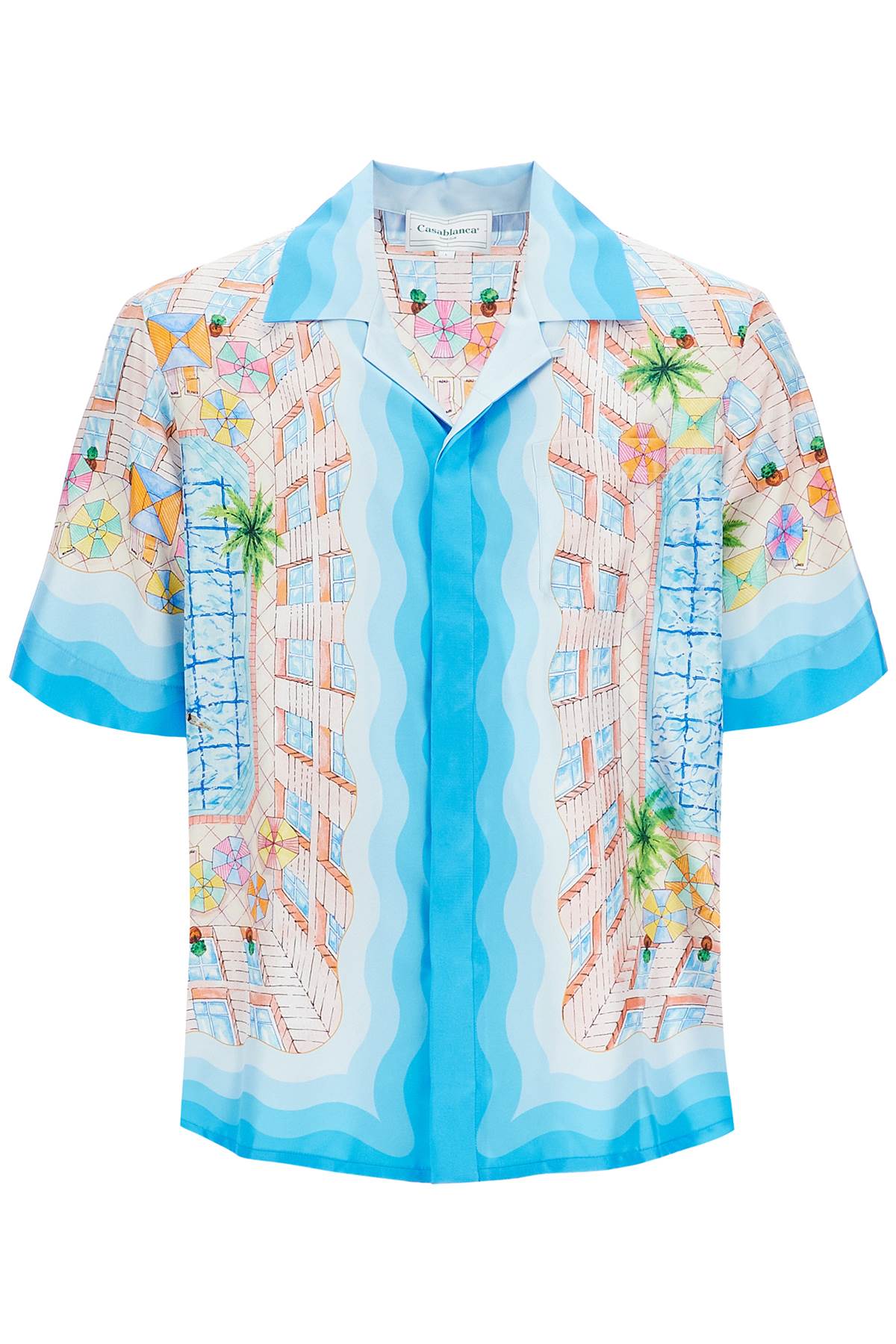 Casablanca Silk Shirt: Boxy Fit, Cuban Collar image 0