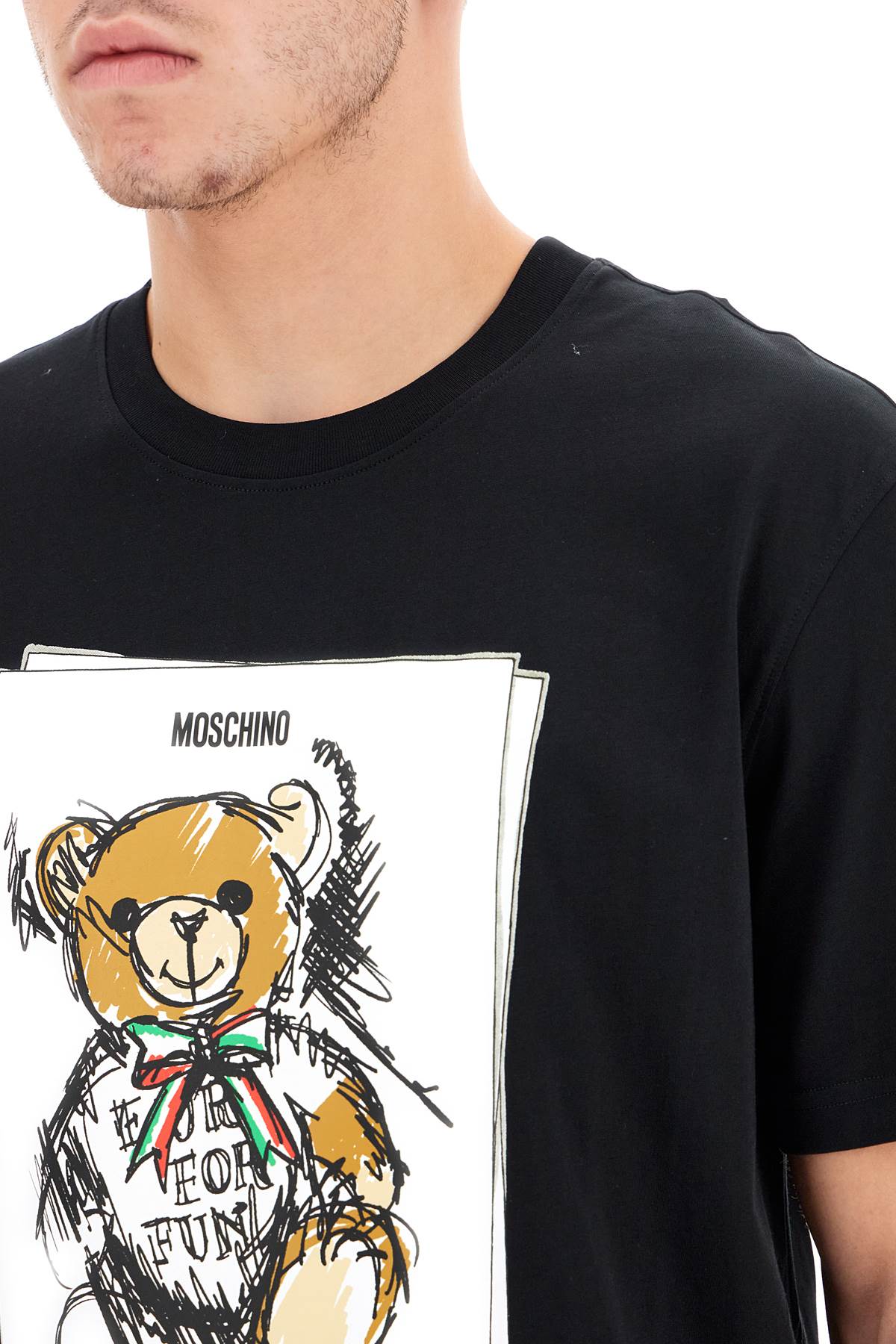 Moschino Teddy Bear Crew Neck T-Shirt image 3