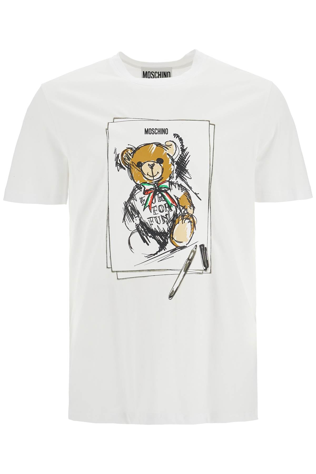 Moschino Teddy Bear Print Crew Neck T-Shirt image 0