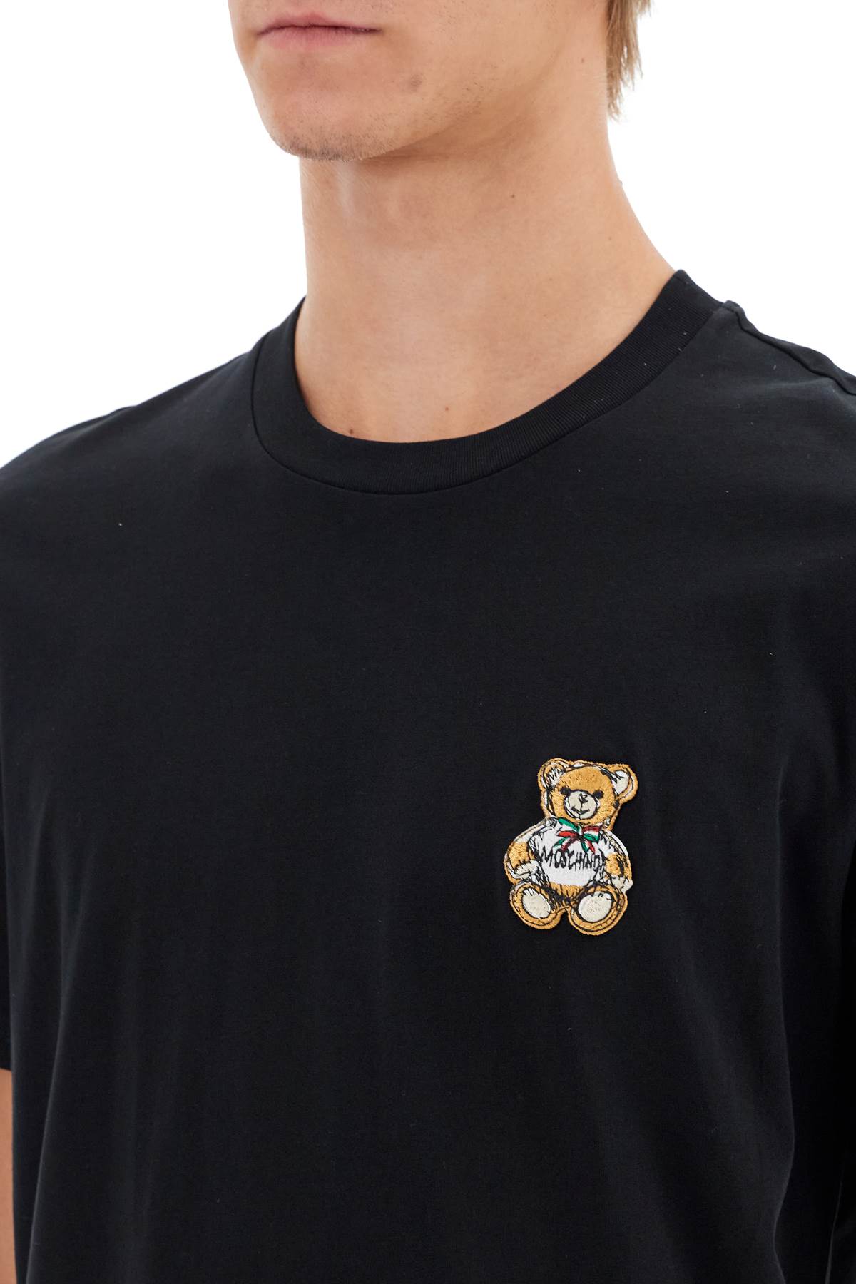 Moschino Embroidered Teddy Bear Patch T-Shirt image 3