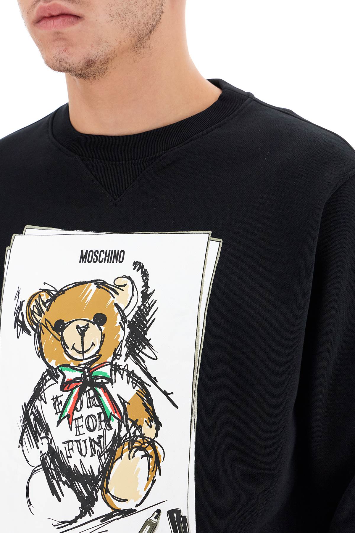 Moschino Teddy Bear Embroidered Sweatshirt image 3