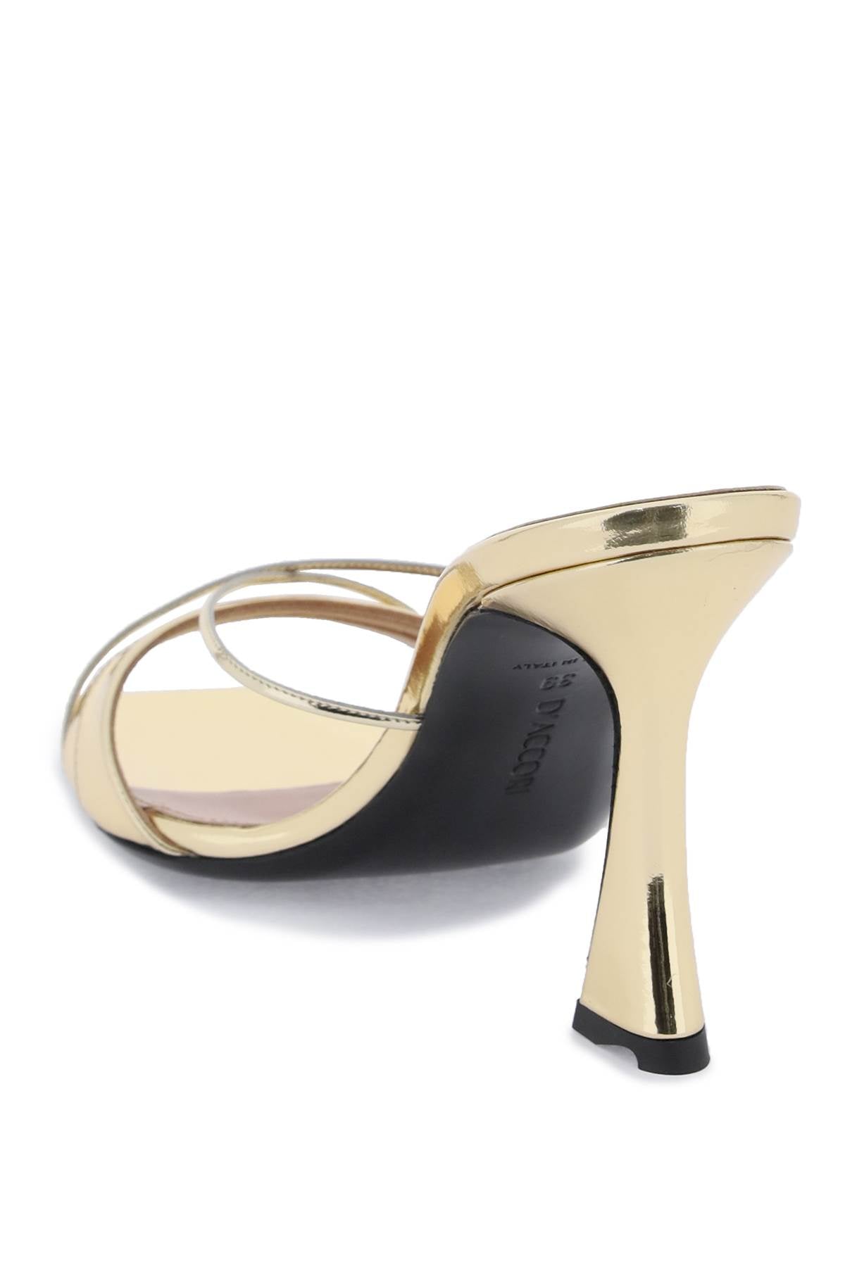 D'accori metallic leather lust mules image 2