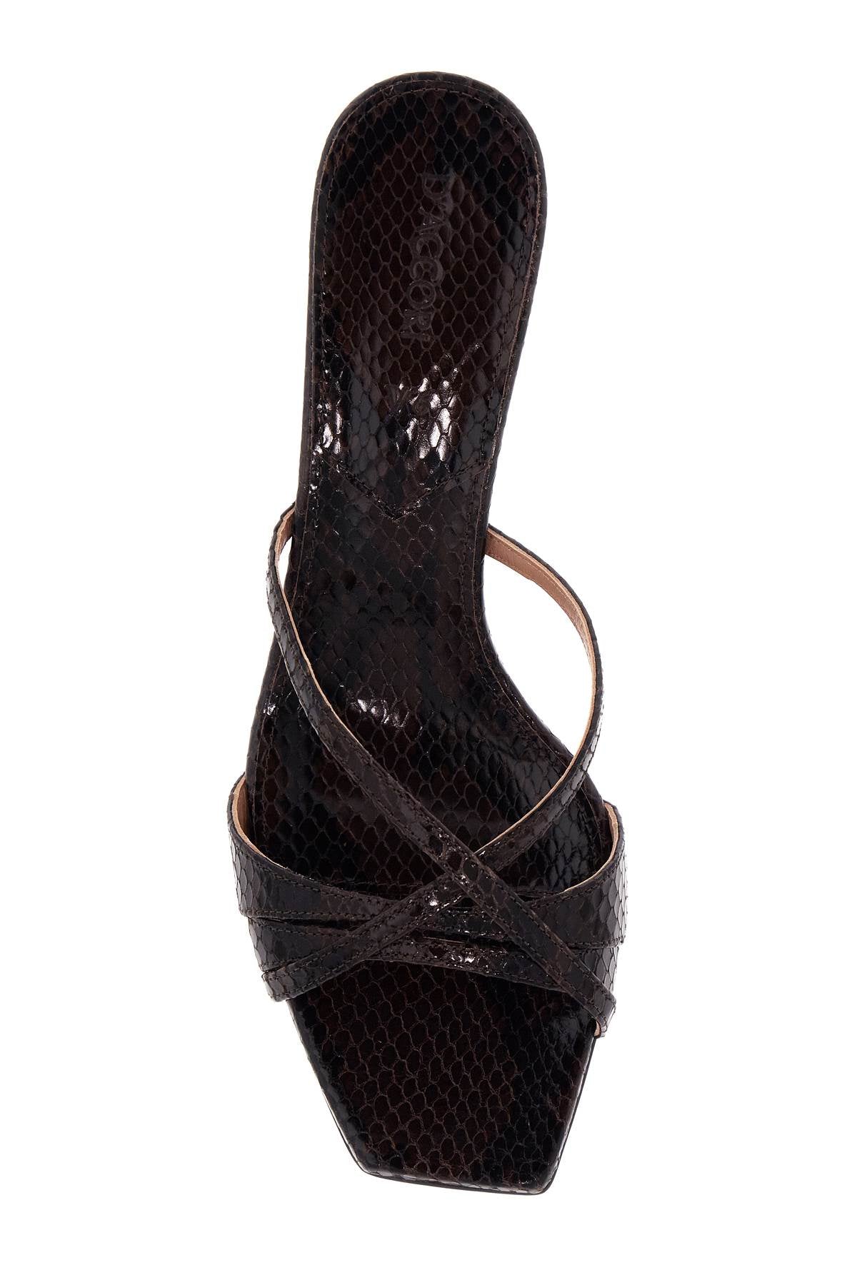 D'accori python-print leather lust mules image 1