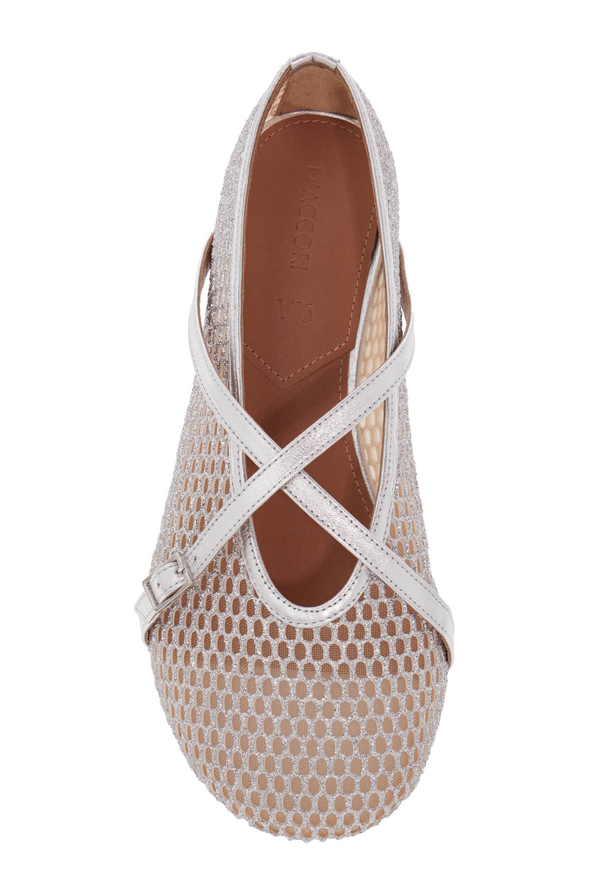 D'Accori Bambi Ballet Flats - Mesh and Glitter Ballerinas image 1