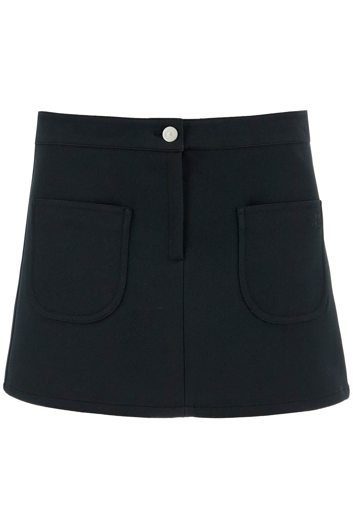 Courreges 2-pocket twill mini skirt image 0