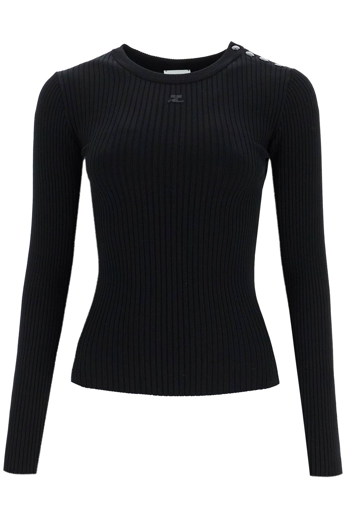 Courreges 'ribbed stretch knit pullover sweater image 0