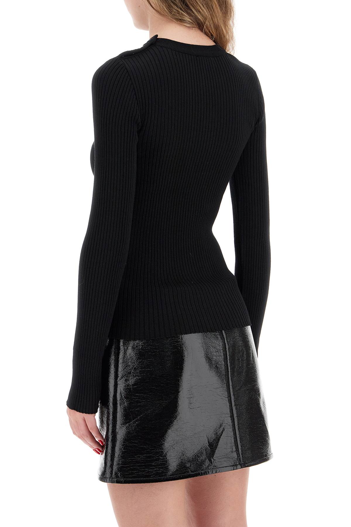 Courreges 'ribbed stretch knit pullover sweater image 2