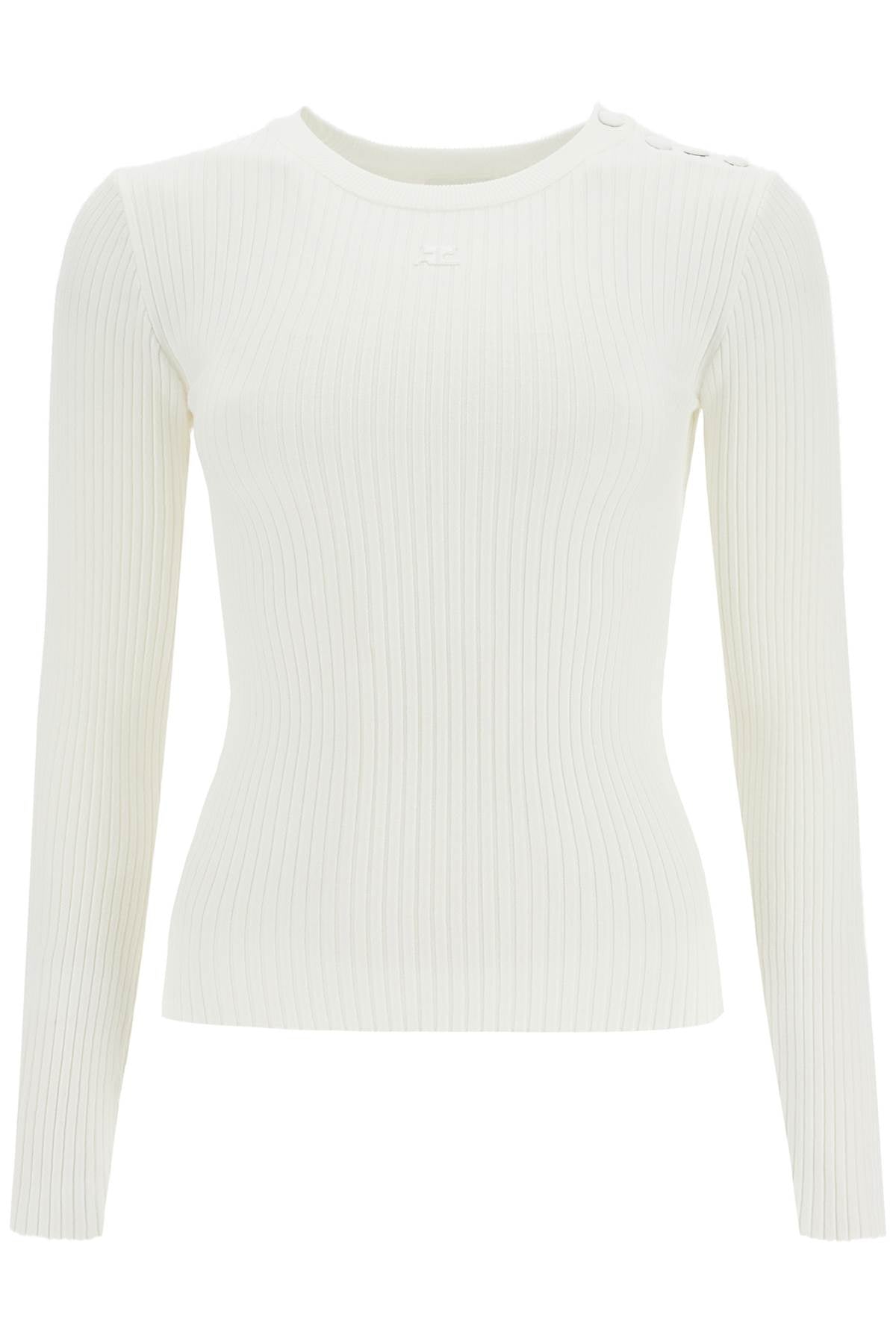 Courreges 'ribbed stretch knit pullover sweater image 0