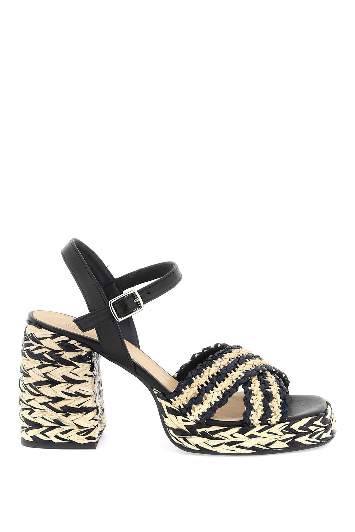 Castañer Fulvia Two-Tone Raffia Sandals image 0