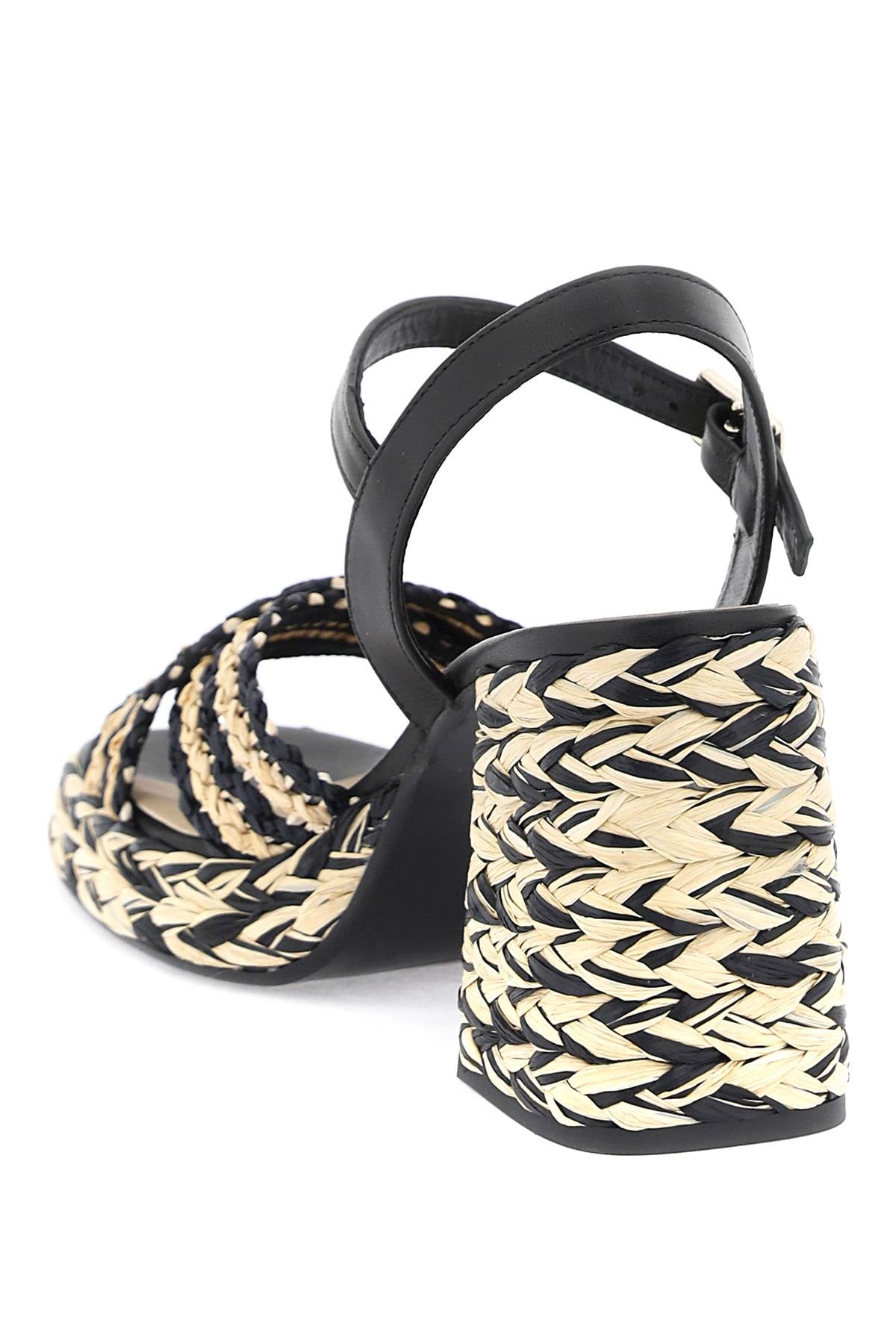 Castañer Fulvia Two-Tone Raffia Sandals image 2