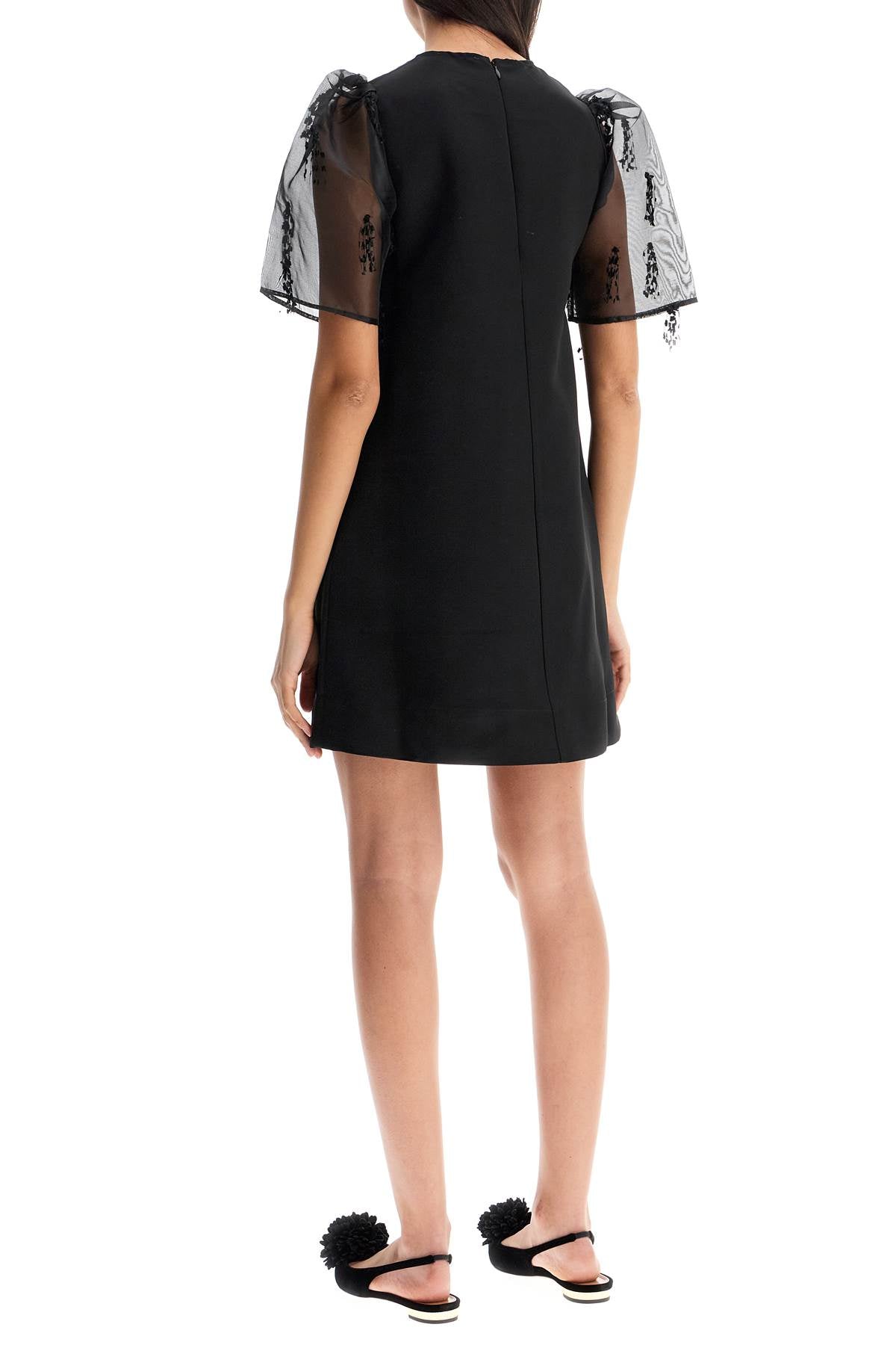 Ganni "organza-sleeved midi image 2