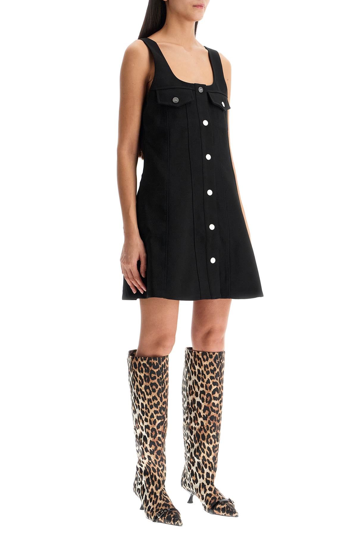 Ganni Mini Crepe Dress - Seven image 1