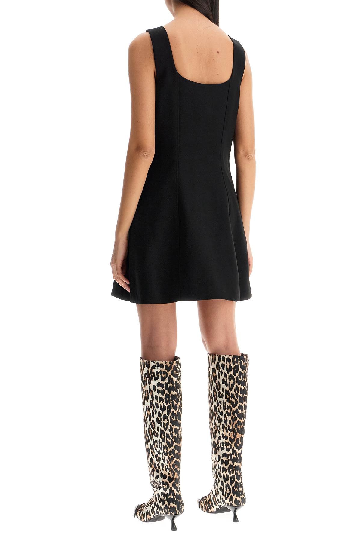 Ganni Mini Crepe Dress - Seven image 2