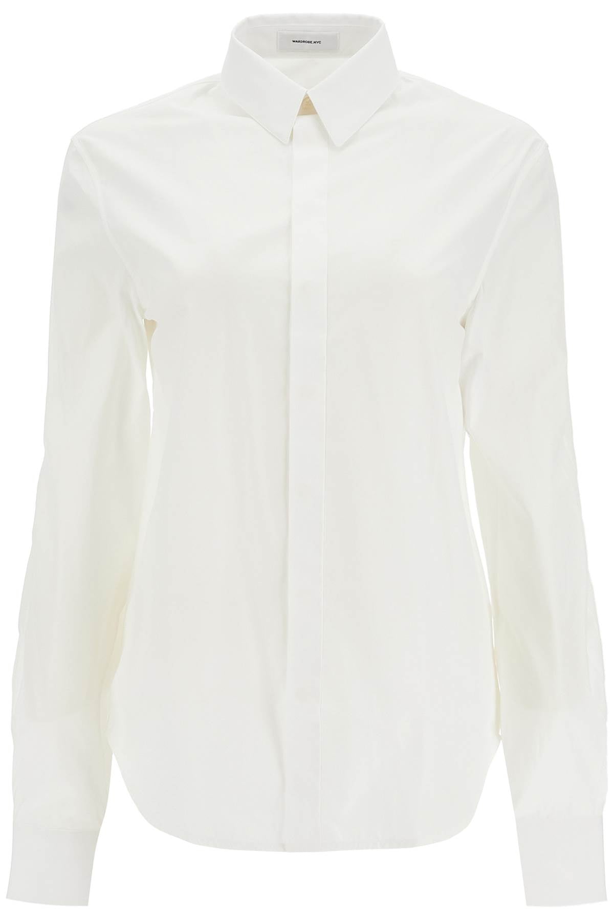 Wardrobe.NYC Flared Cotton Poplin Shirt for Women image 0