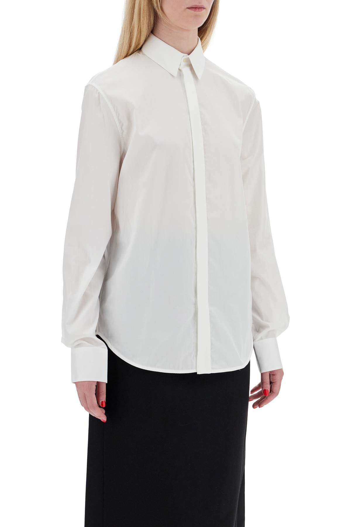 Wardrobe.NYC Flared Cotton Poplin Shirt for Women image 1