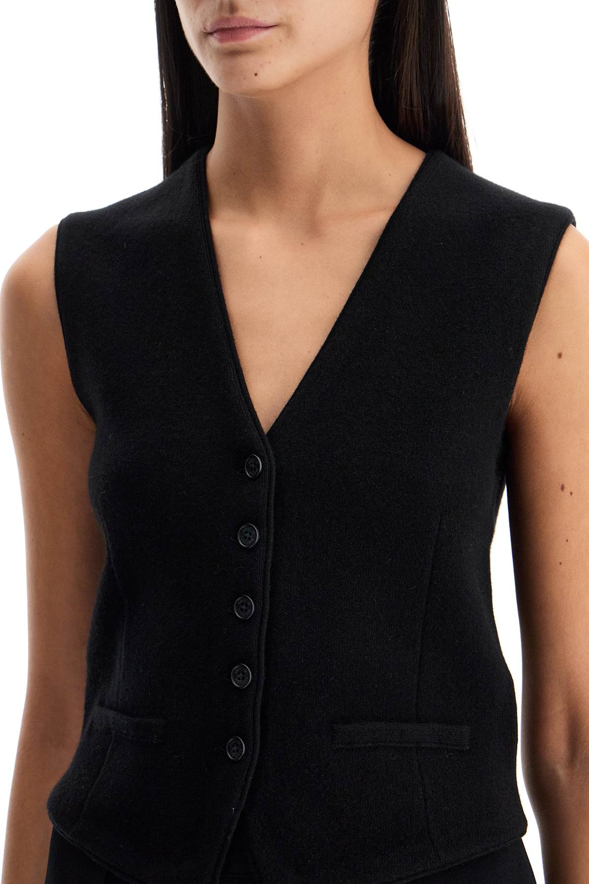 Guest In Residence Cashmere V-Neck Vest image 3