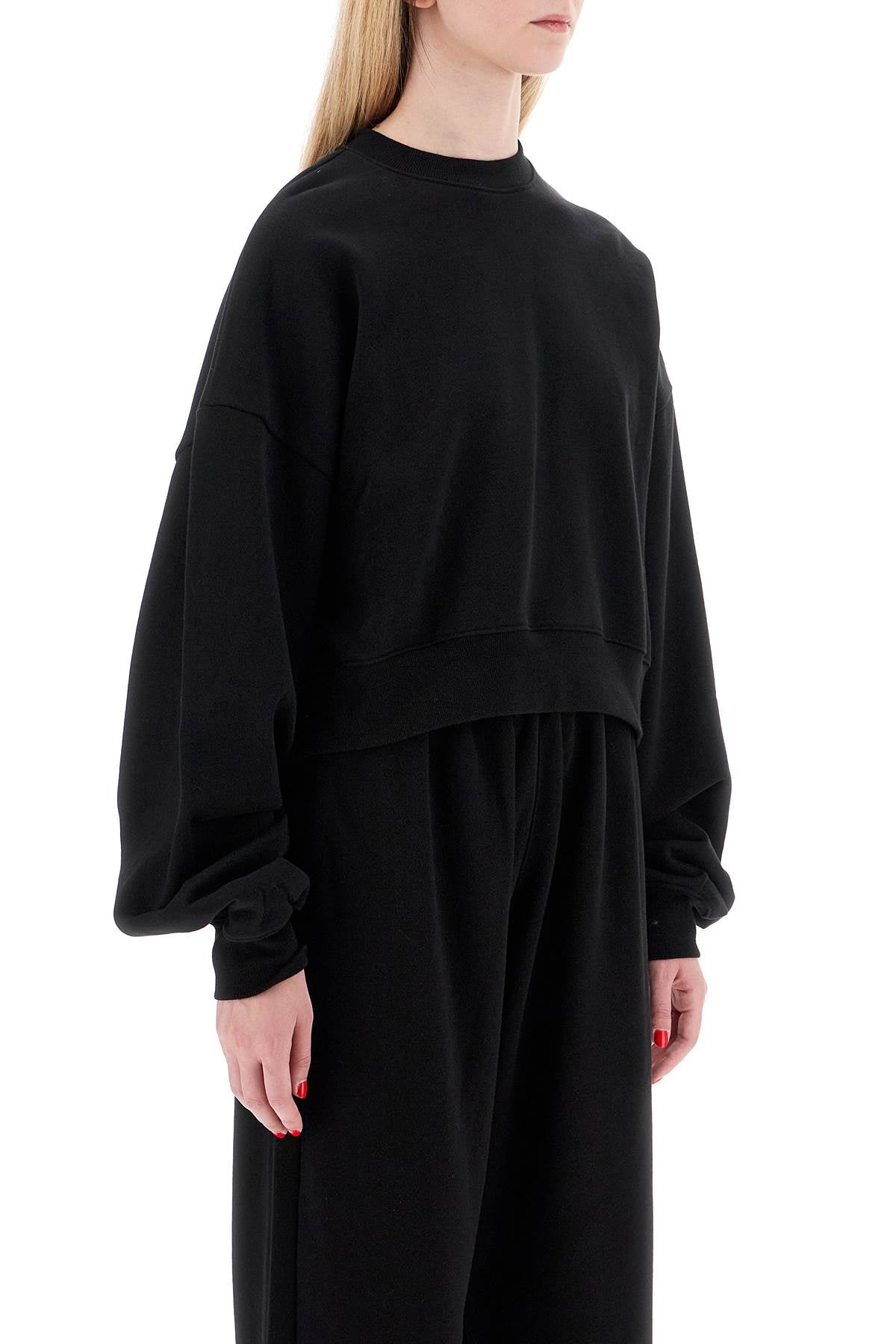 Wardrobe.Nyc "cropped sweatshirt with puffed sleeves image 1