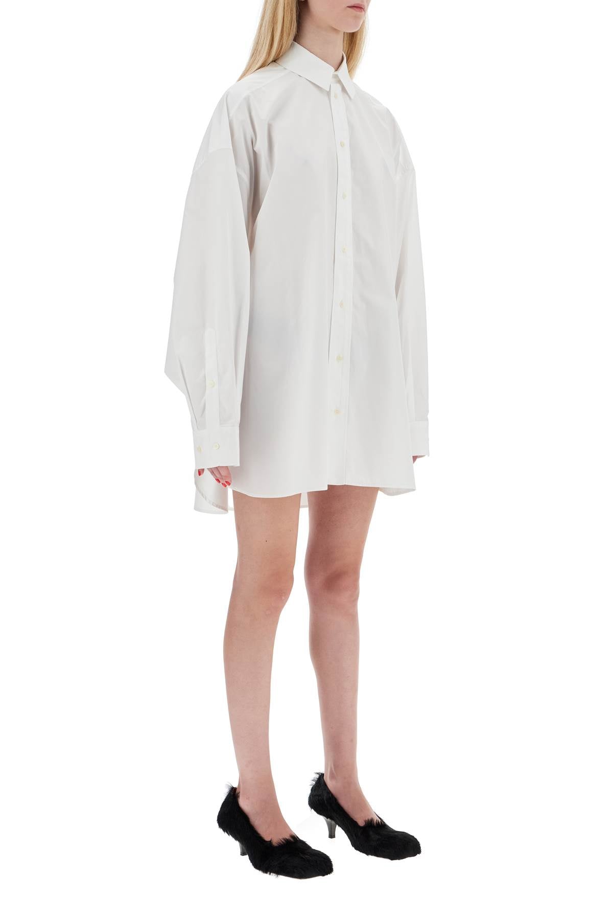 WARDROBE.NYC Mini Shirtdress with Button Closure image 1