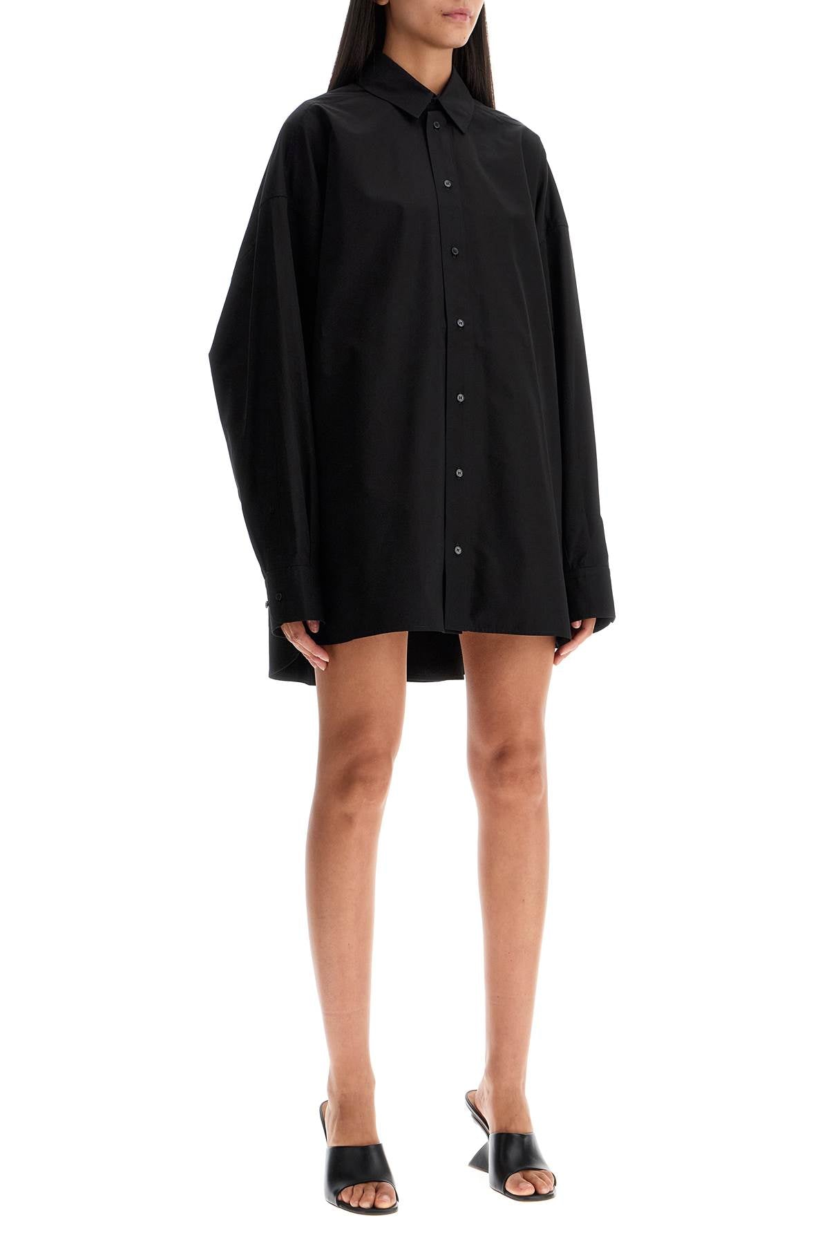 WARDROBE.NYC Mini Shirtdress with Button Closure image 1