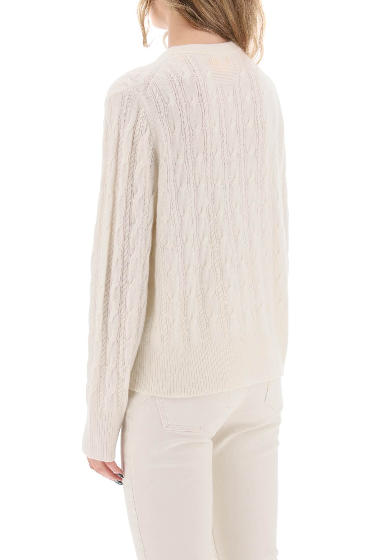 Guest In Residence twin cable cashmere sweater image 2