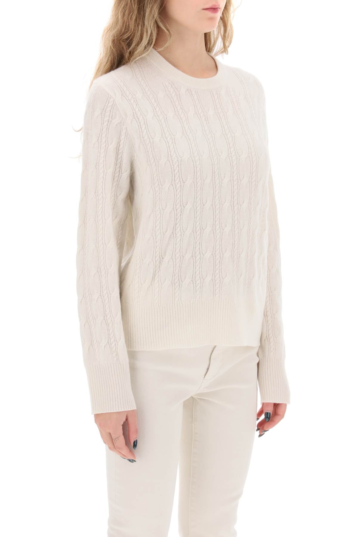 Guest In Residence twin cable cashmere sweater image 1