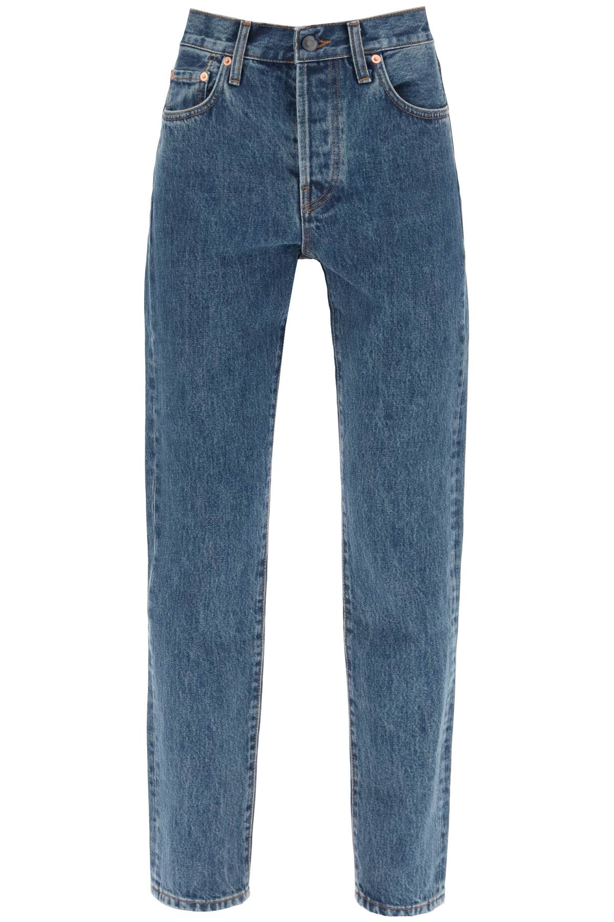 Wardrobe.NYC Slim Fit Acid Wash Jeans image 0