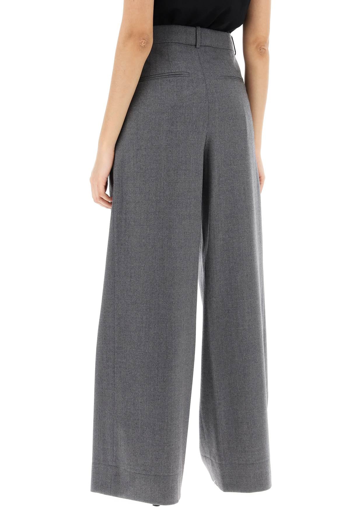 Wardrobe.NYC Wide Leg Flannel Trousers for Men image 2