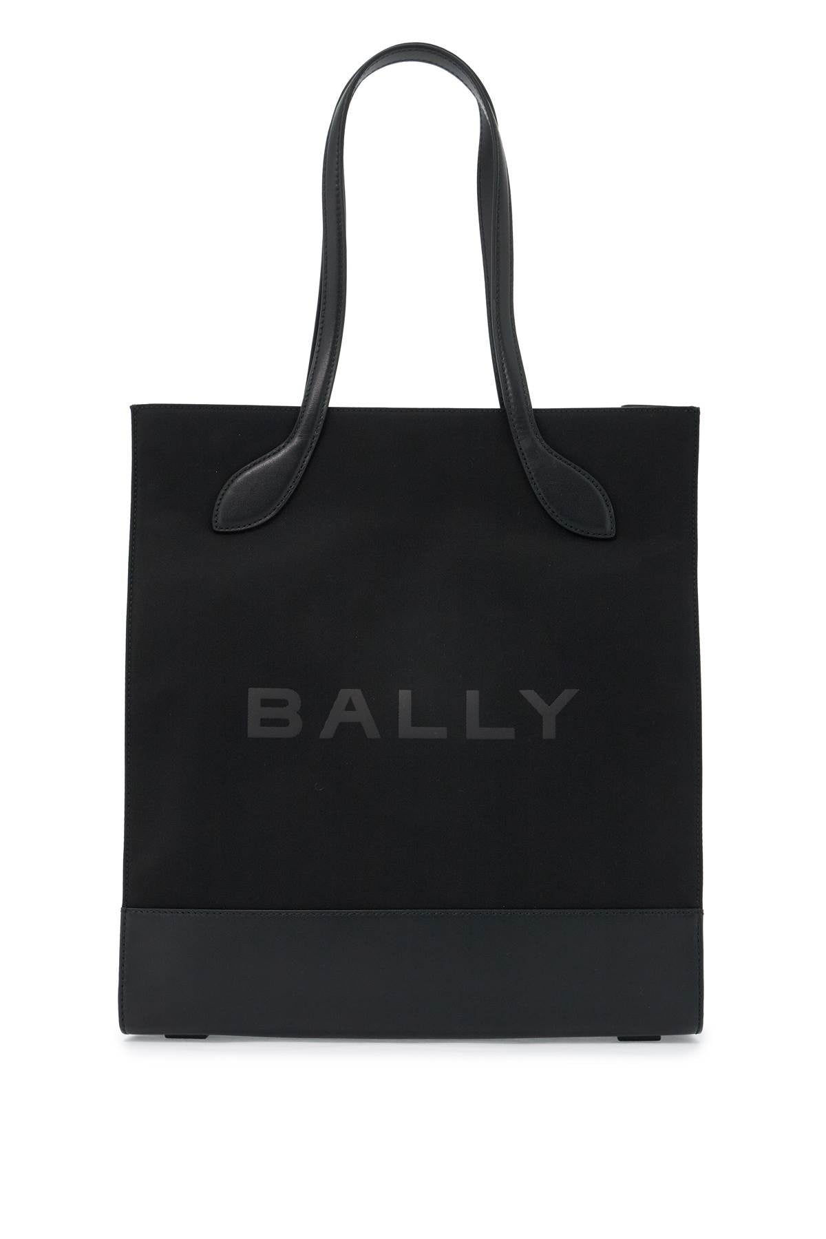 Bally n/s nylon and leather tote bag image 0