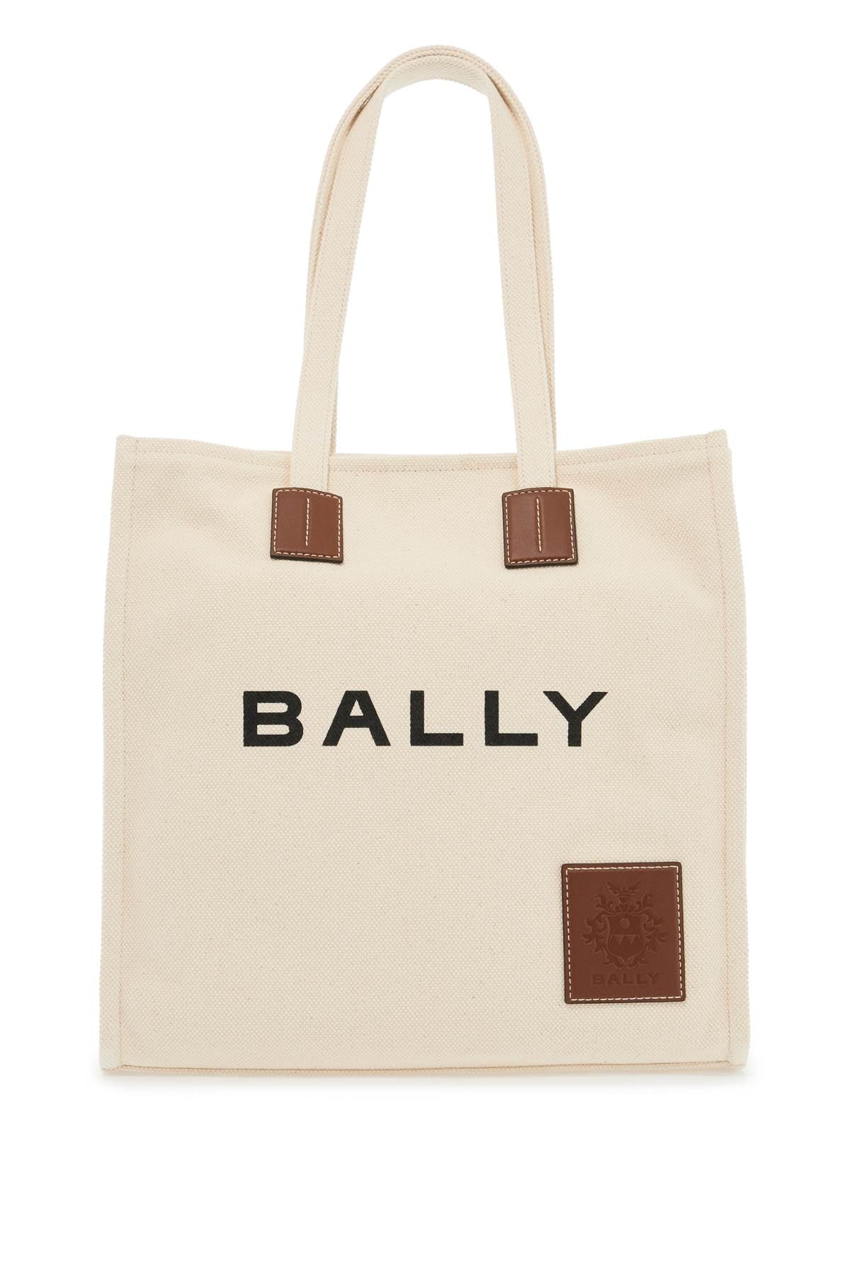 Bally akelei canvas tote bag with image 0