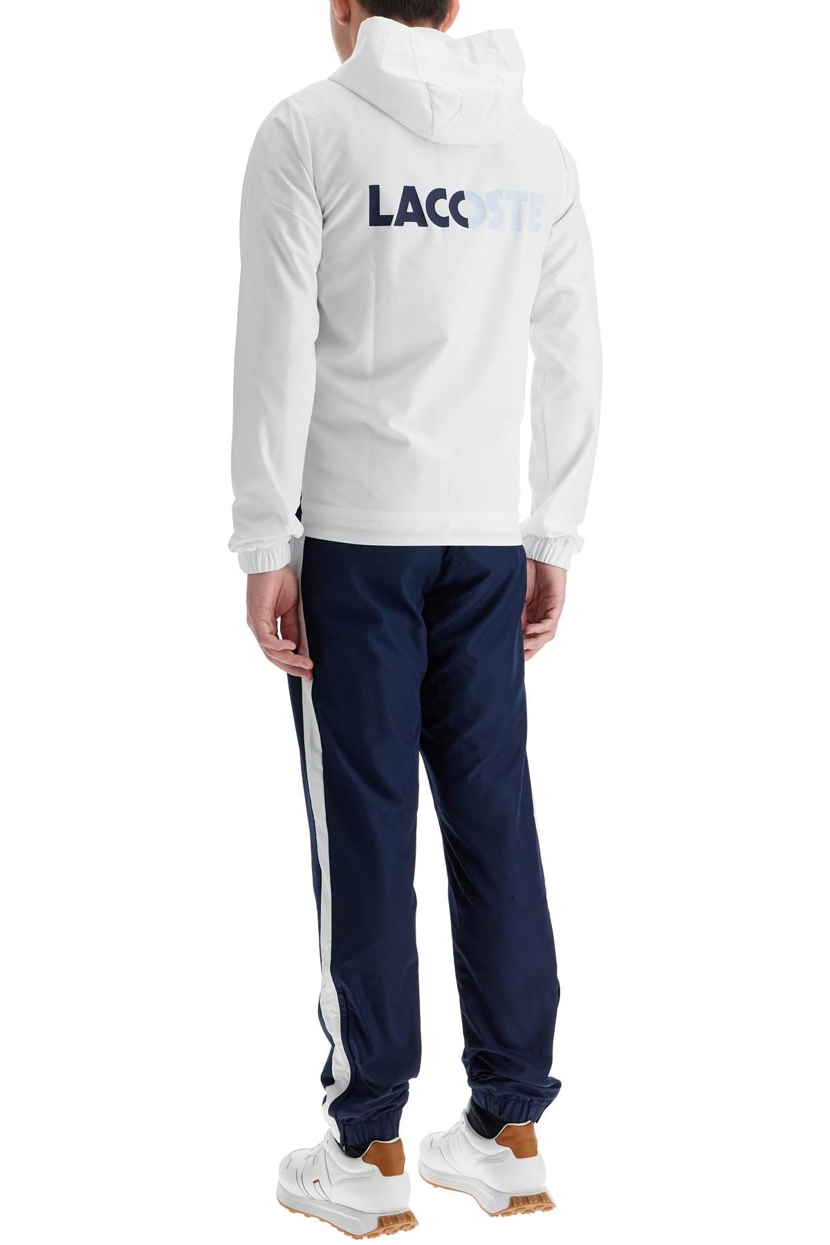 Lacoste Men's Diamond-Patterned Technical Hooded Tracksuit image 2