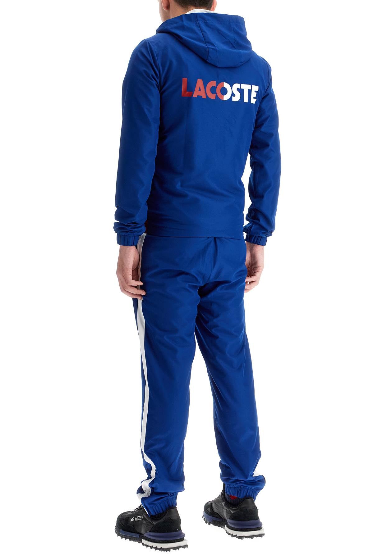 Lacoste Men's Diamond-Patterned Hooded Tracksuit image 2