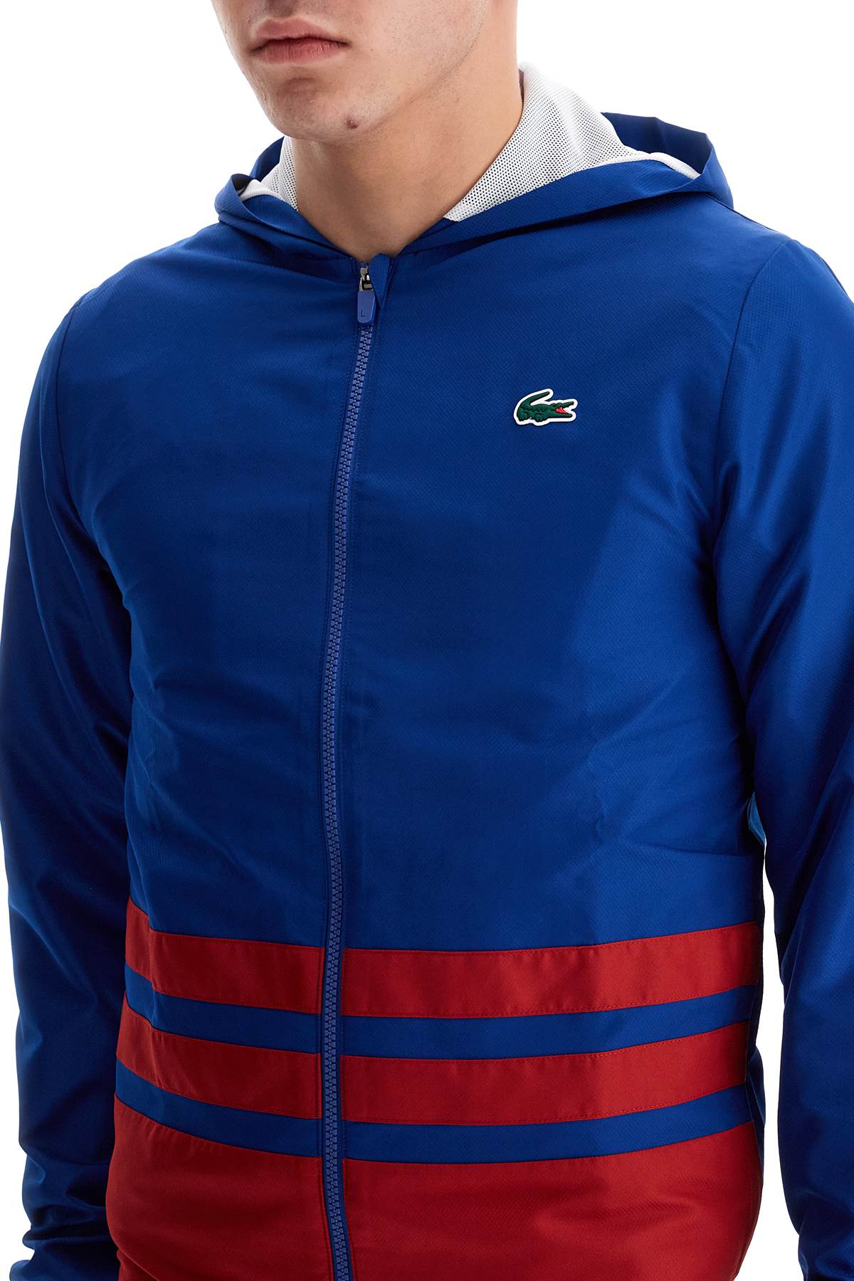 Lacoste Men's Diamond-Patterned Hooded Tracksuit image 3