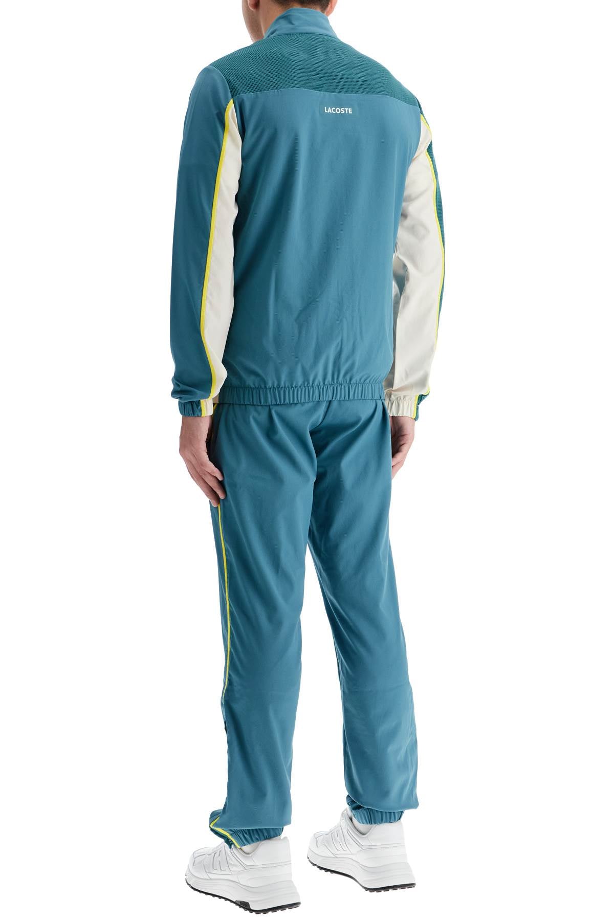 Lacoste Men's Technical Diamond-Patterned Tracksuit with Contrasting Stitching image 2