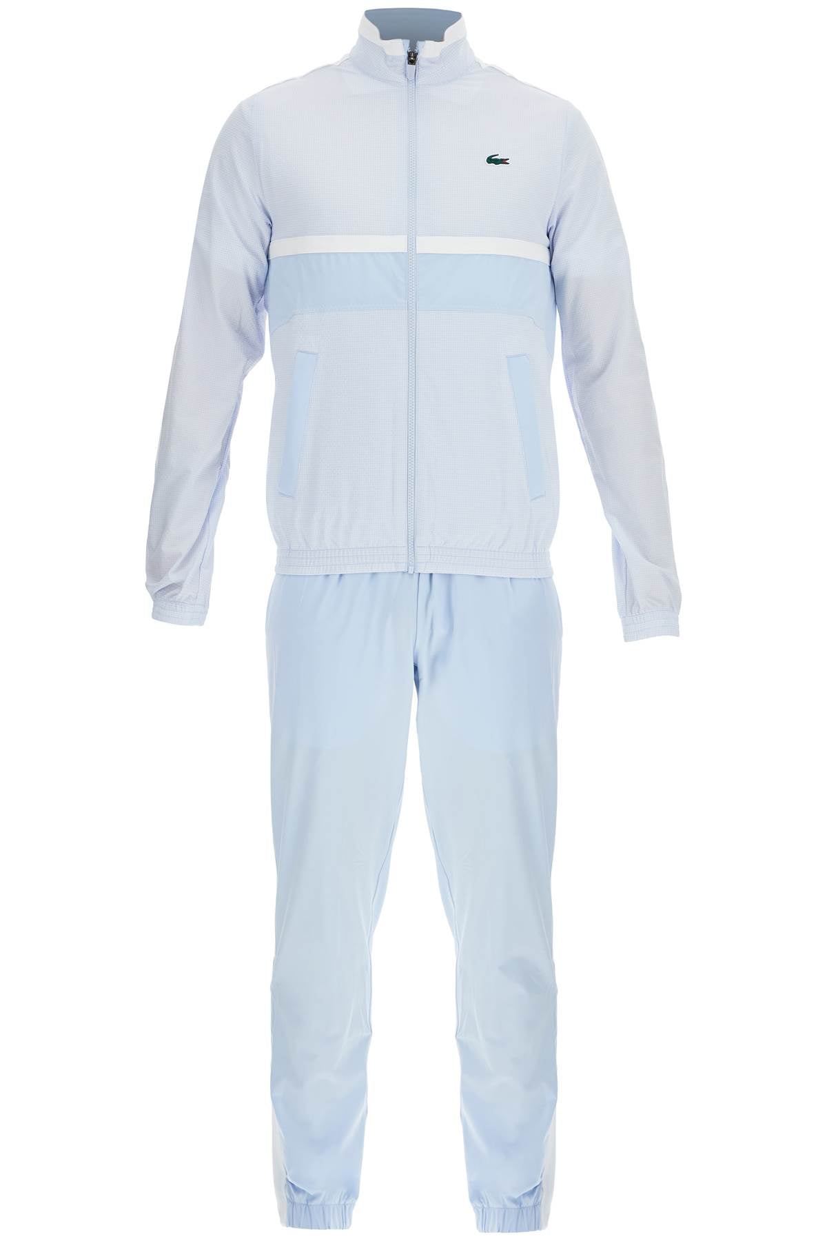 Lacoste Sporty Patchwork Jumpsuit: Technical Fabric & Stylish Design image 0