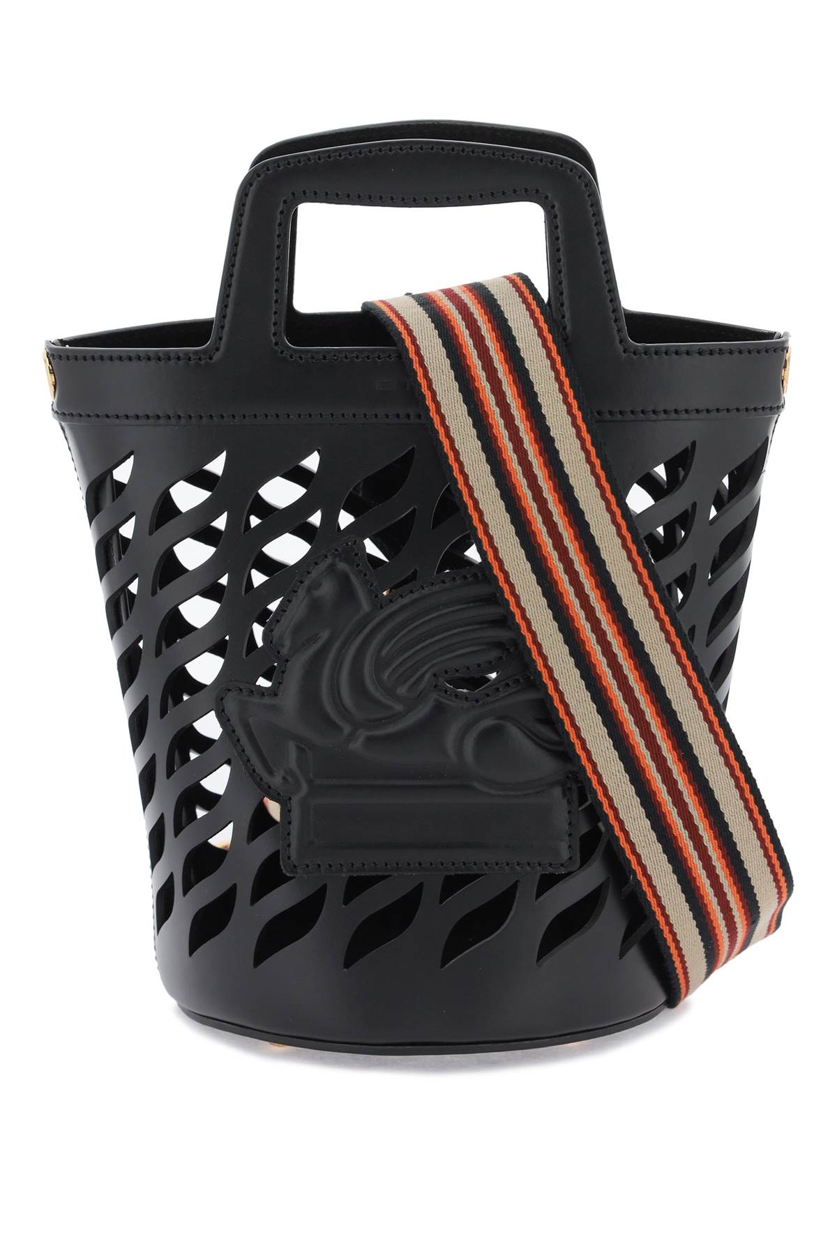 Etro Coffa Bucket Bag with Pegasus Applique image 0