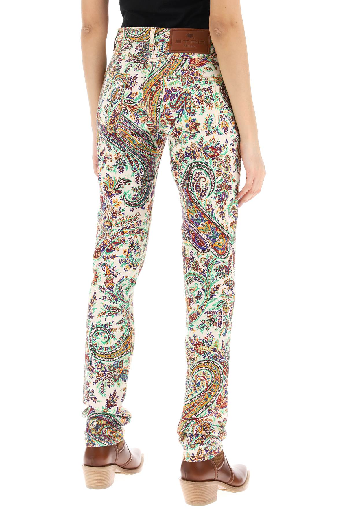 Etro paisley patterned jeans image 2