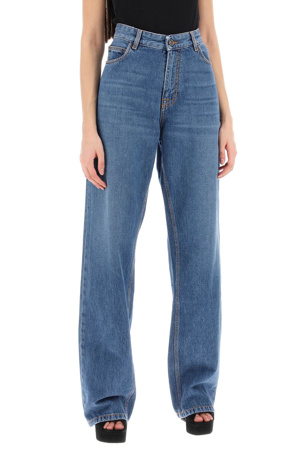 Etro low-waisted baggy jeans image 1