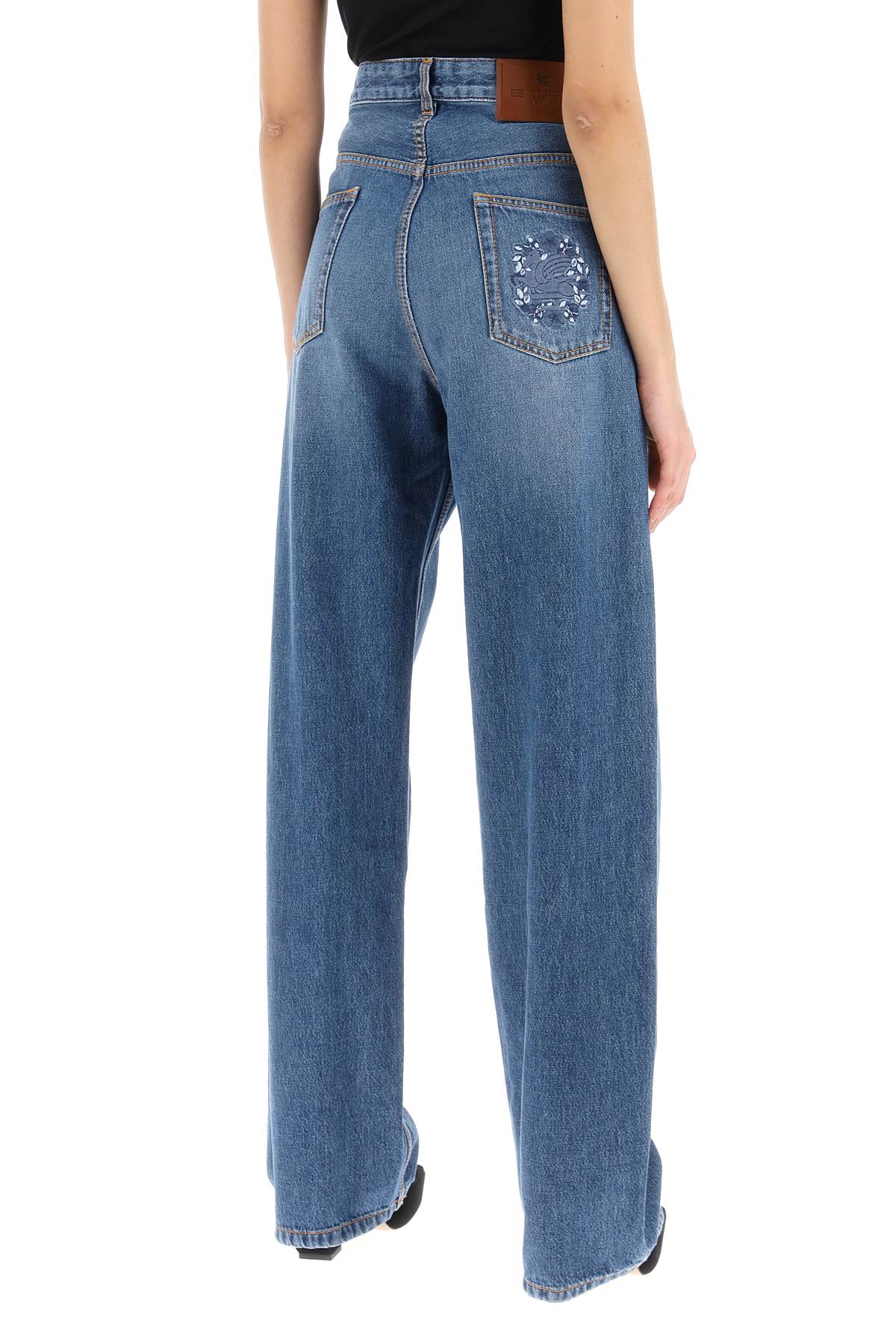 Etro low-waisted baggy jeans image 2