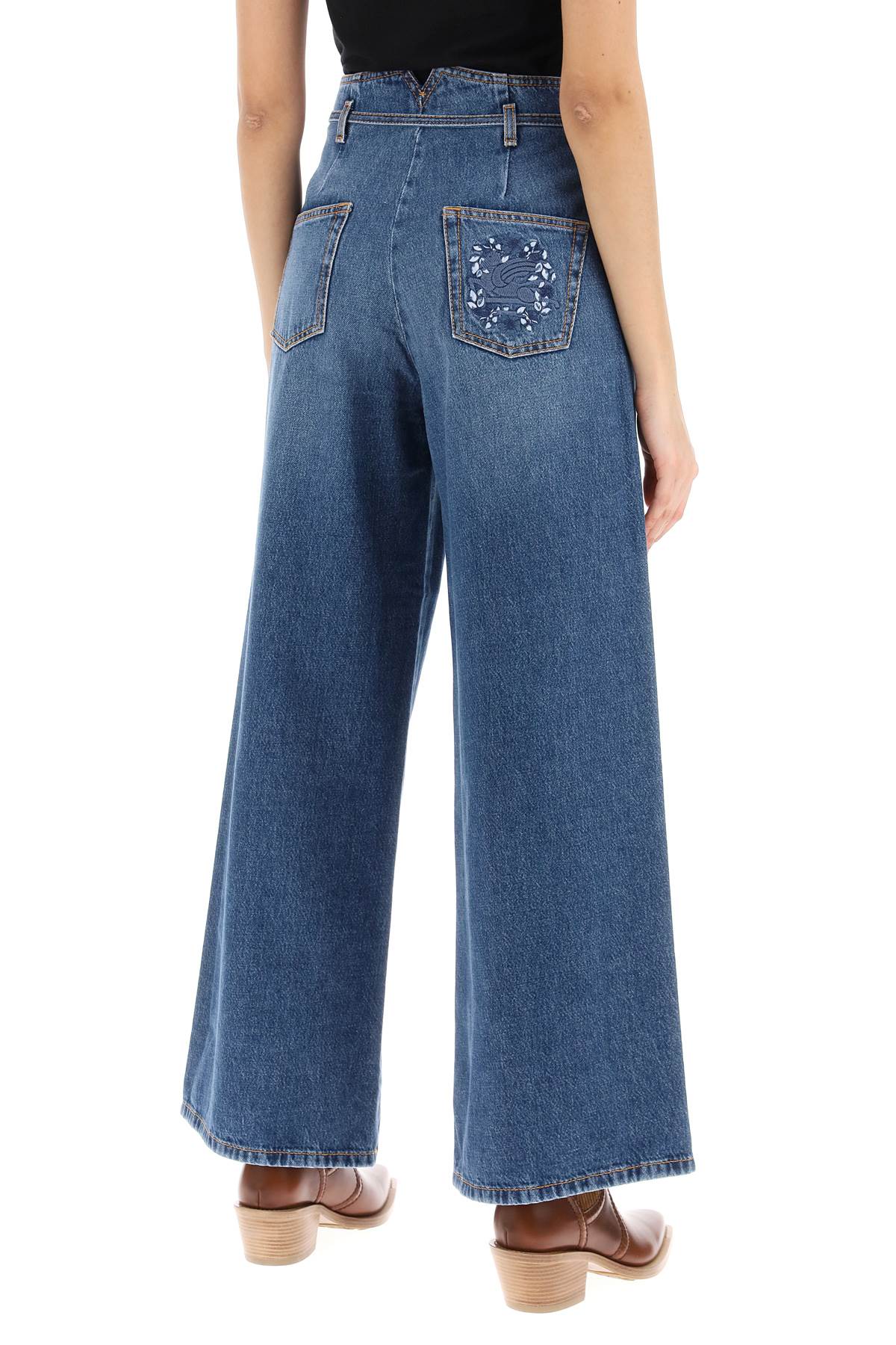 Etro wide leg jeans image 2