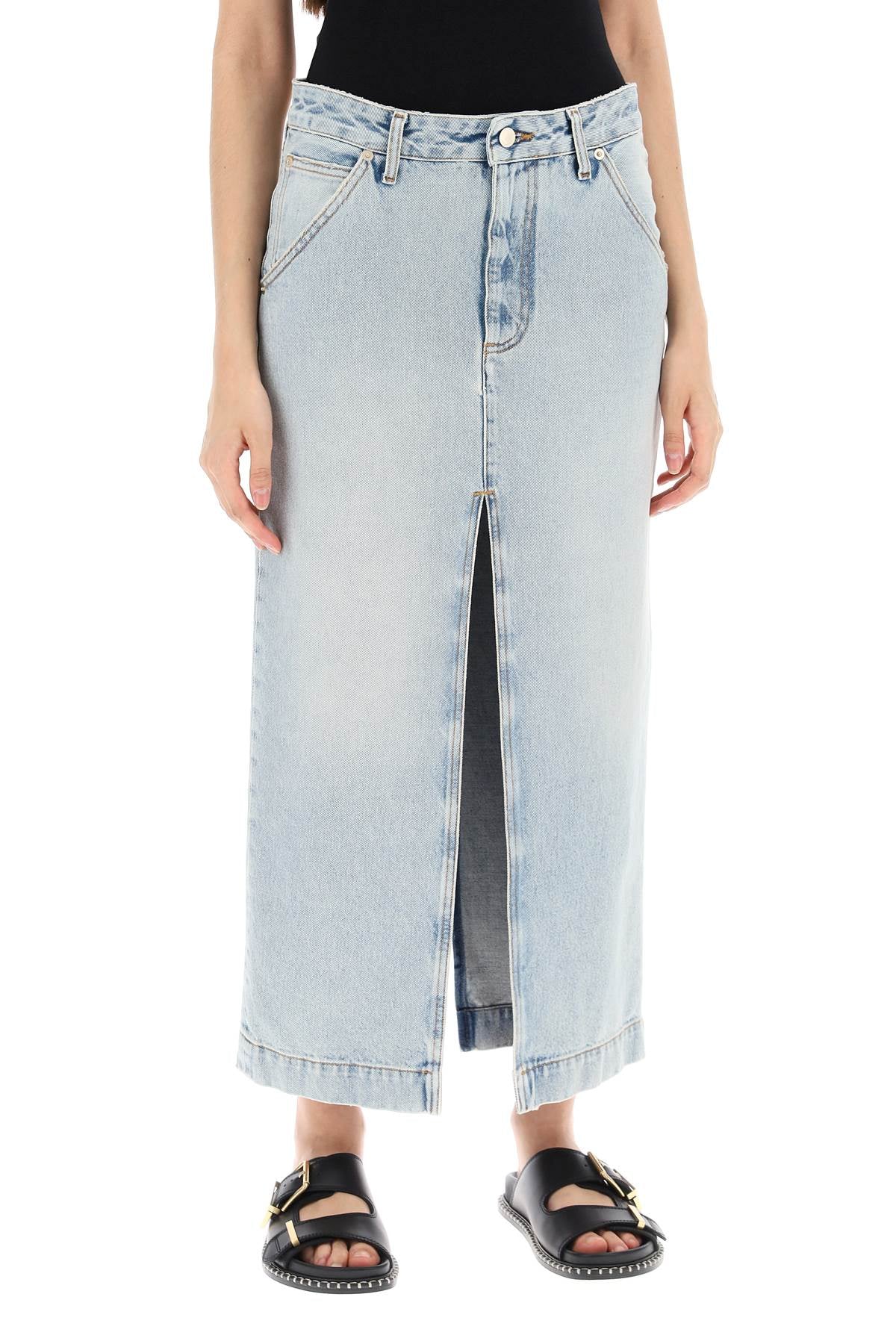 Darkpark erika's denim midi skirt in image 1