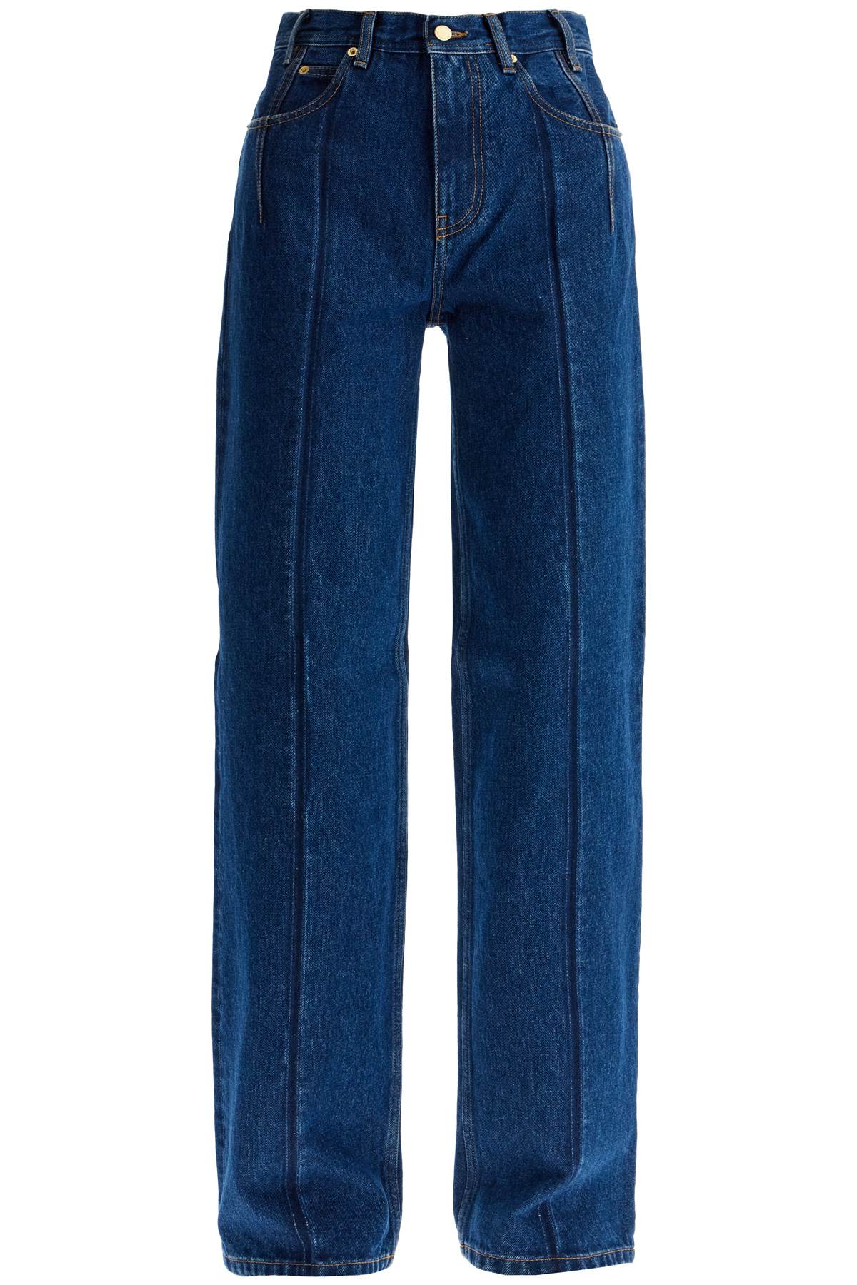 DarkPark Pleated Straight-Leg Jeans image 0